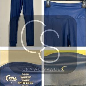 Zyia navy blue leggings size 2. Like new condition